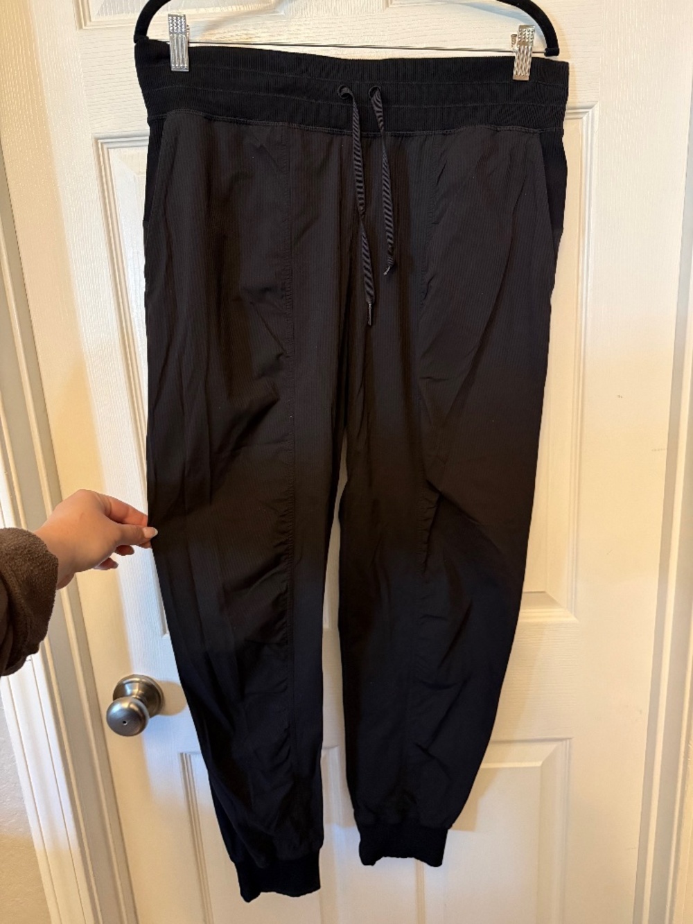 Lululemon Mid-Rise Dance Studio Joggers in Black, Size 12.